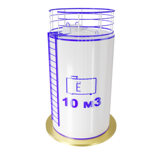 Резервуар РВС 10 м3 вертикальный